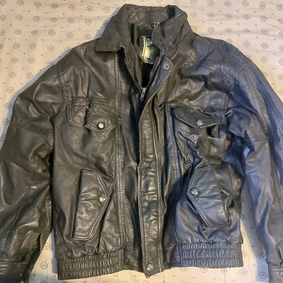 Sultan Genuine Leather Other - Men's Black Leather Jacket